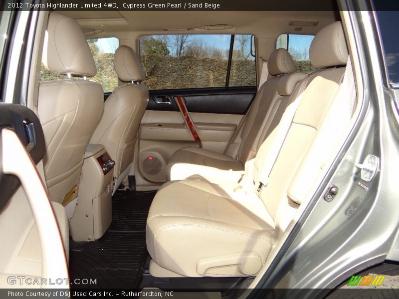 Cypress Green Pearl / Sand Beige 2012 Toyota Highlander Limited 4WD