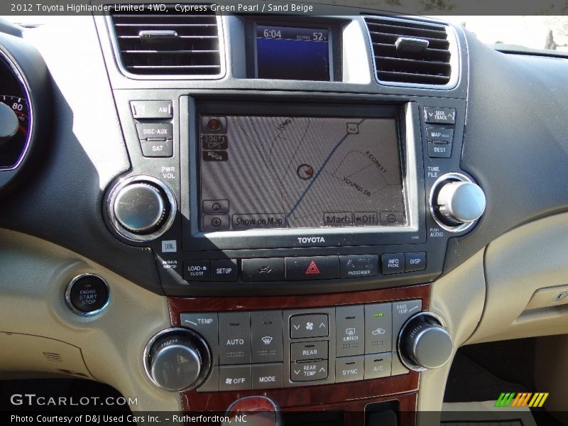 Cypress Green Pearl / Sand Beige 2012 Toyota Highlander Limited 4WD