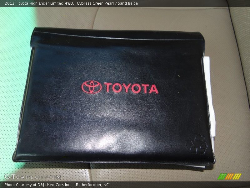Cypress Green Pearl / Sand Beige 2012 Toyota Highlander Limited 4WD