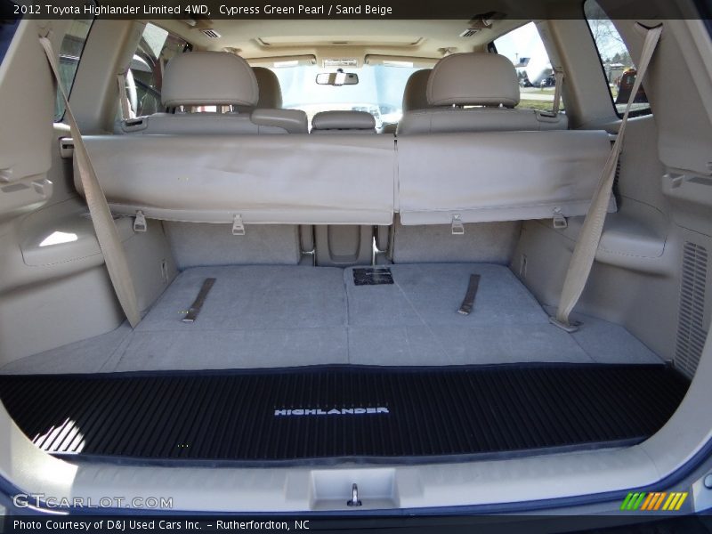 Cypress Green Pearl / Sand Beige 2012 Toyota Highlander Limited 4WD