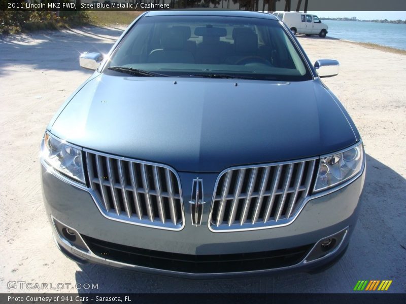 Steel Blue Metallic / Cashmere 2011 Lincoln MKZ FWD