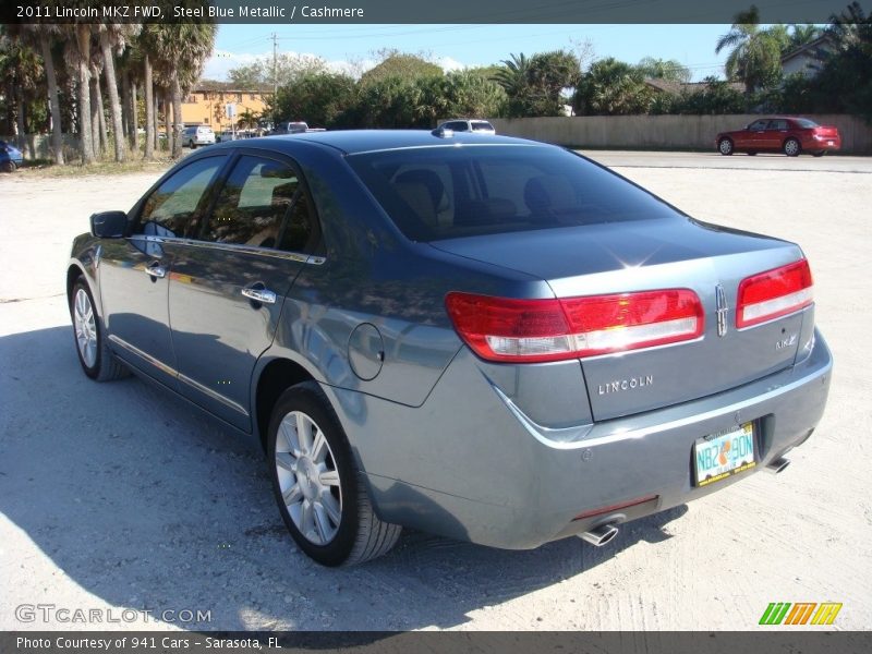 Steel Blue Metallic / Cashmere 2011 Lincoln MKZ FWD