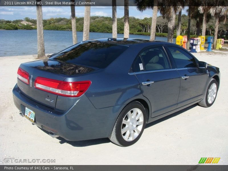 Steel Blue Metallic / Cashmere 2011 Lincoln MKZ FWD