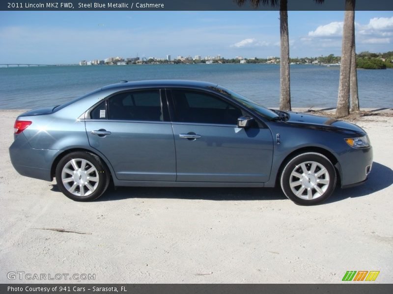 Steel Blue Metallic / Cashmere 2011 Lincoln MKZ FWD