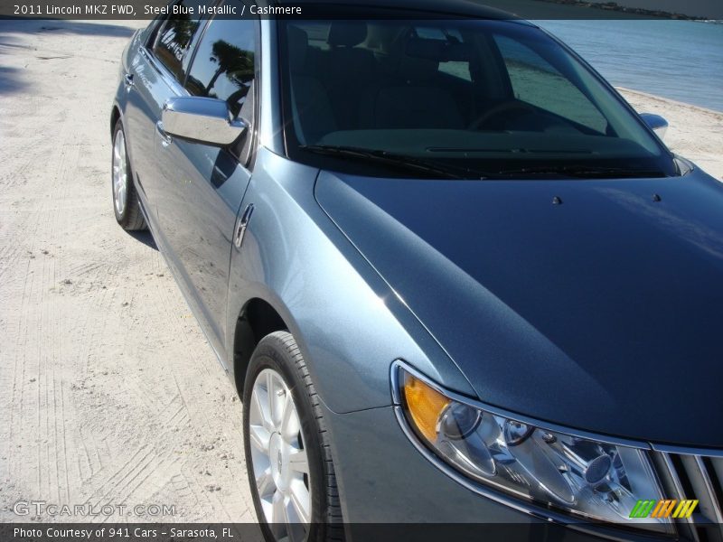 Steel Blue Metallic / Cashmere 2011 Lincoln MKZ FWD