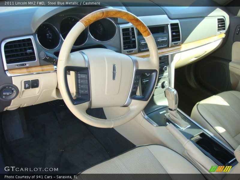 Steel Blue Metallic / Cashmere 2011 Lincoln MKZ FWD
