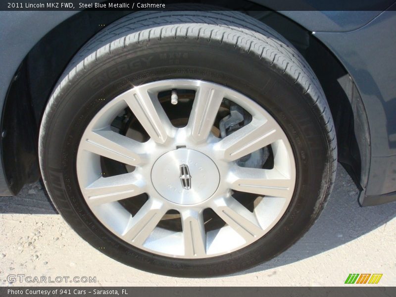 Steel Blue Metallic / Cashmere 2011 Lincoln MKZ FWD