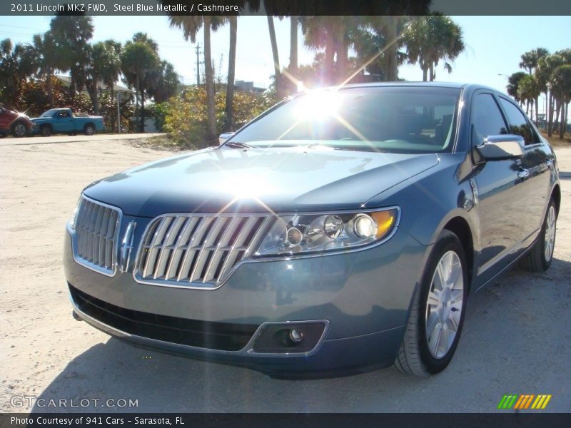 Steel Blue Metallic / Cashmere 2011 Lincoln MKZ FWD