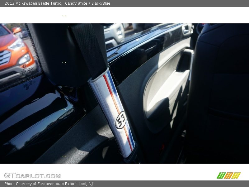 Candy White / Black/Blue 2013 Volkswagen Beetle Turbo