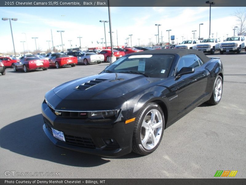 Black / Black 2015 Chevrolet Camaro SS/RS Convertible