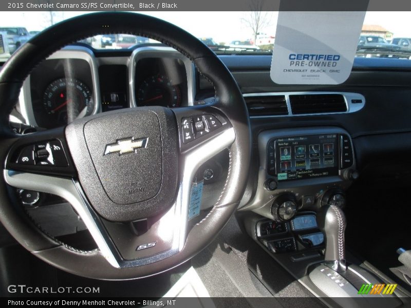 Black / Black 2015 Chevrolet Camaro SS/RS Convertible