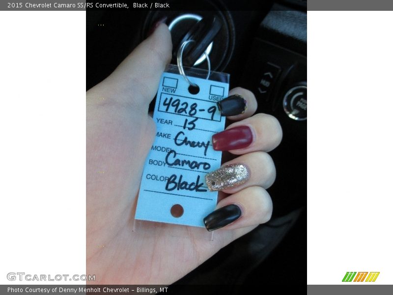 Black / Black 2015 Chevrolet Camaro SS/RS Convertible