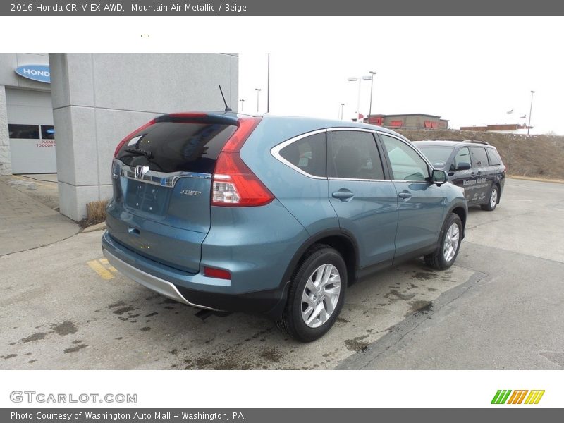 Mountain Air Metallic / Beige 2016 Honda CR-V EX AWD
