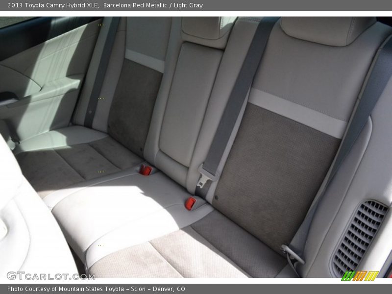 Barcelona Red Metallic / Light Gray 2013 Toyota Camry Hybrid XLE