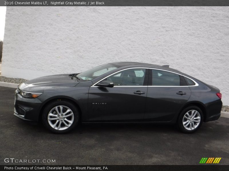 Nightfall Gray Metallic / Jet Black 2016 Chevrolet Malibu LT