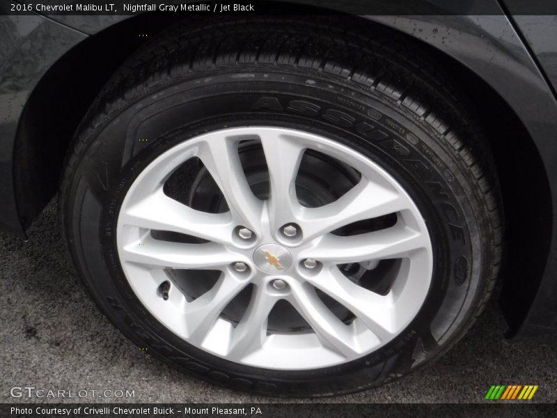 Nightfall Gray Metallic / Jet Black 2016 Chevrolet Malibu LT