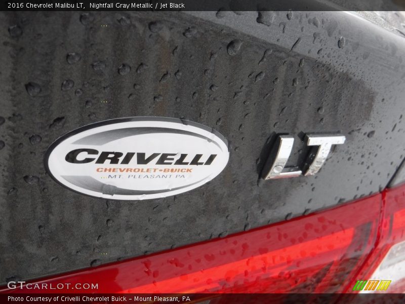 Nightfall Gray Metallic / Jet Black 2016 Chevrolet Malibu LT