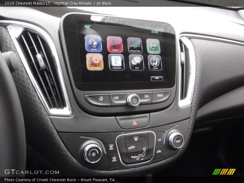 Nightfall Gray Metallic / Jet Black 2016 Chevrolet Malibu LT
