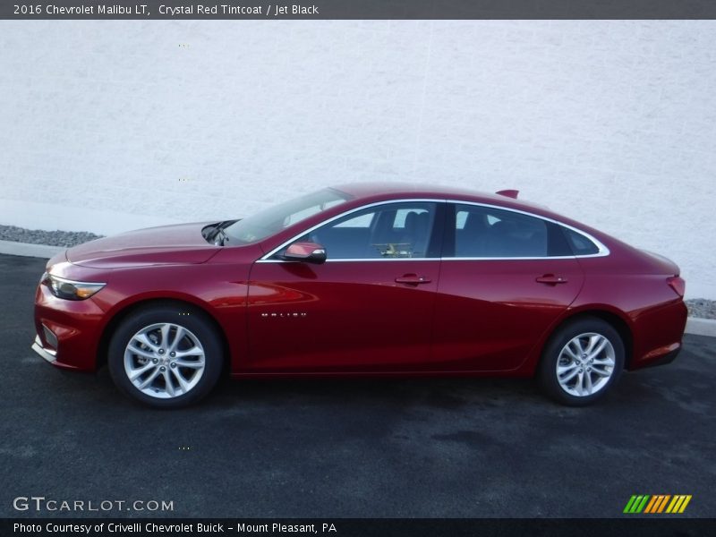 Crystal Red Tintcoat / Jet Black 2016 Chevrolet Malibu LT