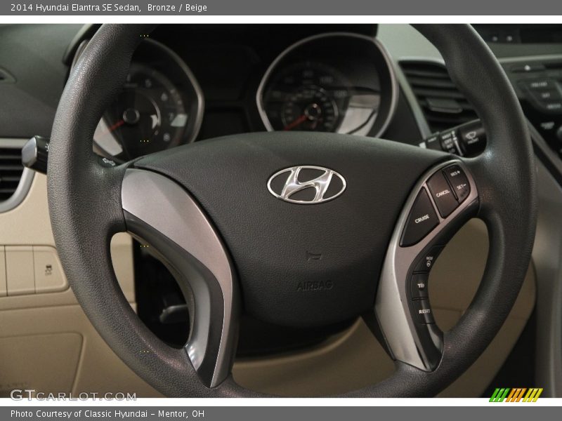 Bronze / Beige 2014 Hyundai Elantra SE Sedan