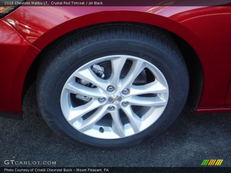 Crystal Red Tintcoat / Jet Black 2016 Chevrolet Malibu LT