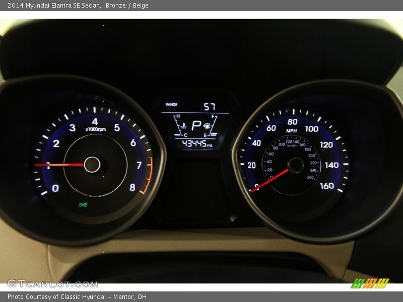 Bronze / Beige 2014 Hyundai Elantra SE Sedan