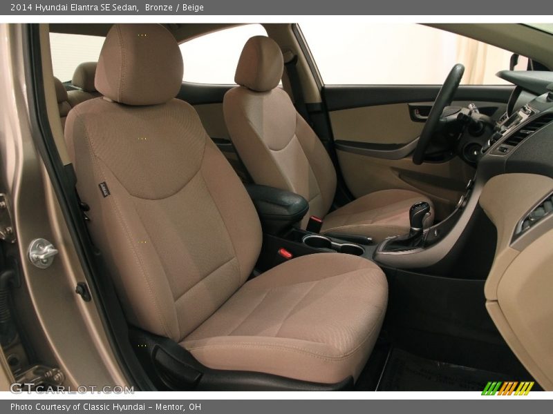 Bronze / Beige 2014 Hyundai Elantra SE Sedan