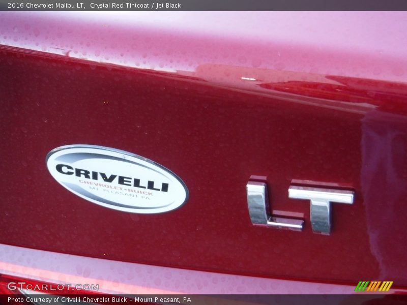 Crystal Red Tintcoat / Jet Black 2016 Chevrolet Malibu LT