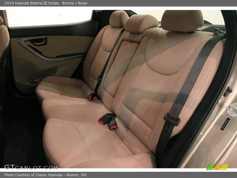 Bronze / Beige 2014 Hyundai Elantra SE Sedan