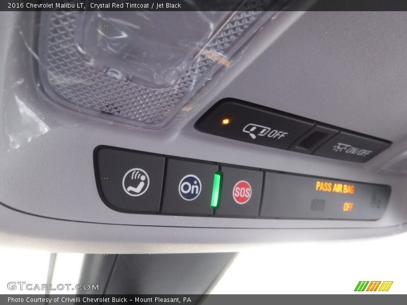 Crystal Red Tintcoat / Jet Black 2016 Chevrolet Malibu LT