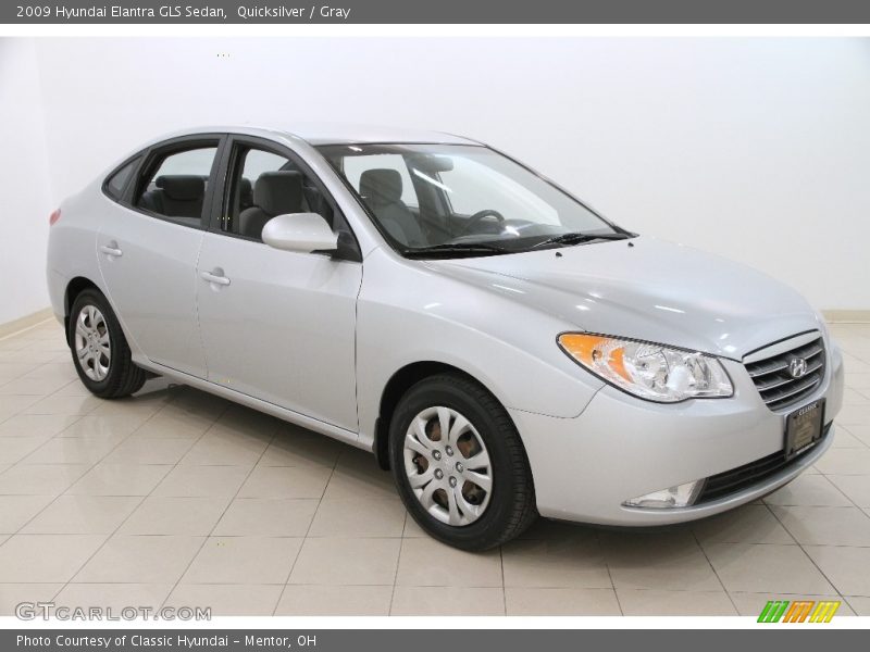 Quicksilver / Gray 2009 Hyundai Elantra GLS Sedan
