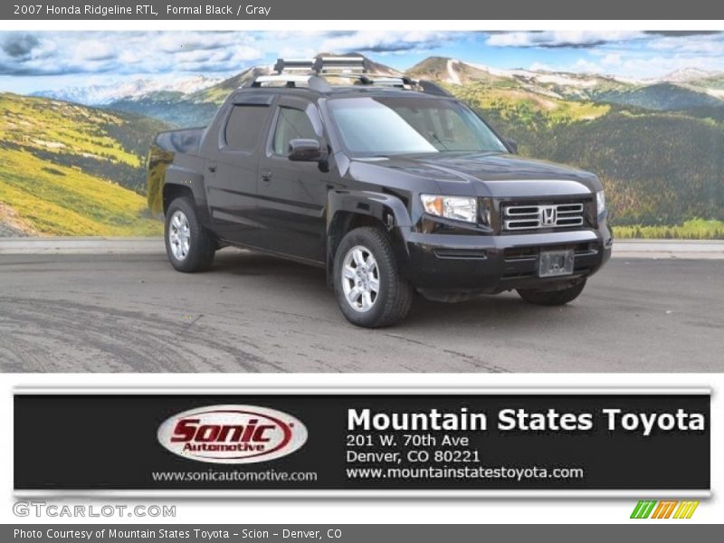 Formal Black / Gray 2007 Honda Ridgeline RTL