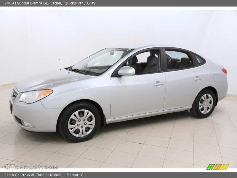 Quicksilver / Gray 2009 Hyundai Elantra GLS Sedan