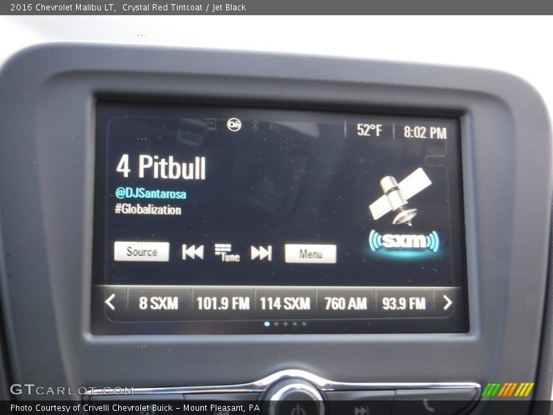 Crystal Red Tintcoat / Jet Black 2016 Chevrolet Malibu LT