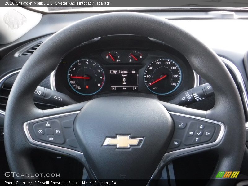 Crystal Red Tintcoat / Jet Black 2016 Chevrolet Malibu LT