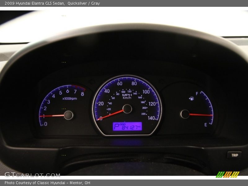 Quicksilver / Gray 2009 Hyundai Elantra GLS Sedan