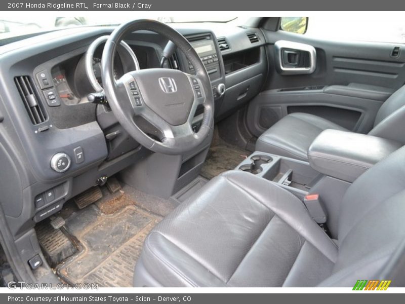 Formal Black / Gray 2007 Honda Ridgeline RTL
