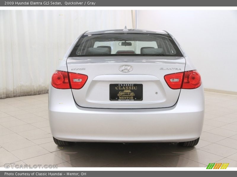 Quicksilver / Gray 2009 Hyundai Elantra GLS Sedan