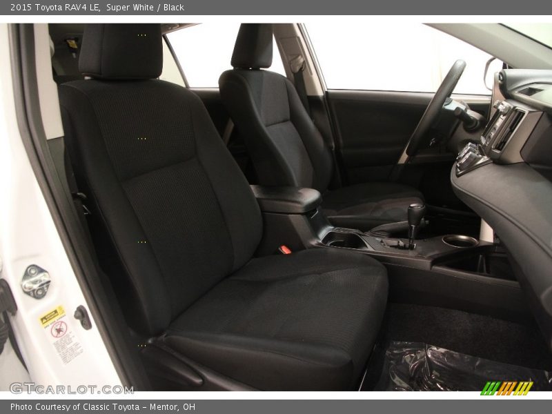 Super White / Black 2015 Toyota RAV4 LE
