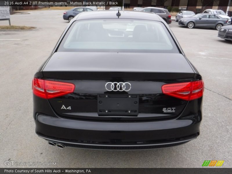 Mythos Black Metallic / Black 2016 Audi A4 2.0T Premium quattro