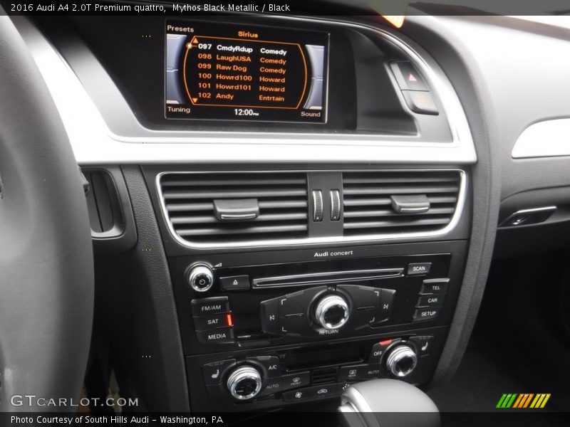Mythos Black Metallic / Black 2016 Audi A4 2.0T Premium quattro