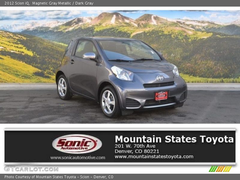 Magnetic Gray Metallic / Dark Gray 2012 Scion iQ