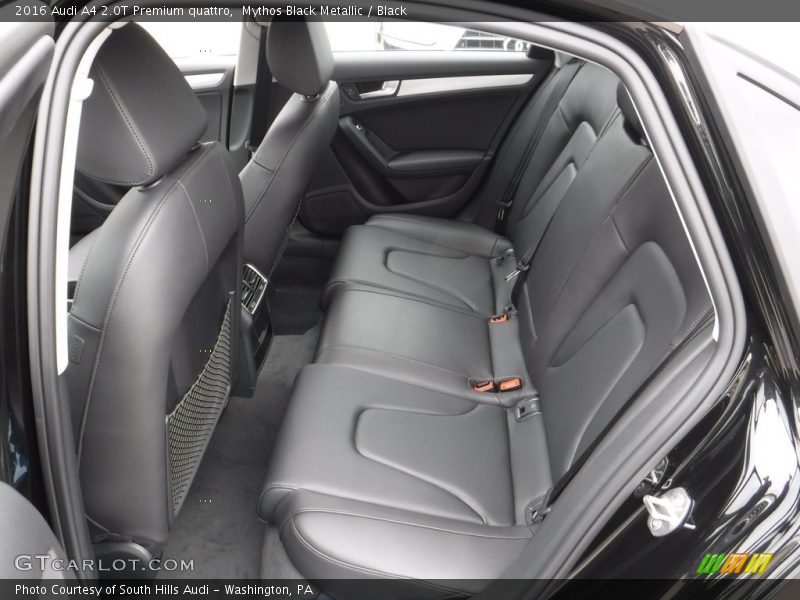 Rear Seat of 2016 A4 2.0T Premium quattro