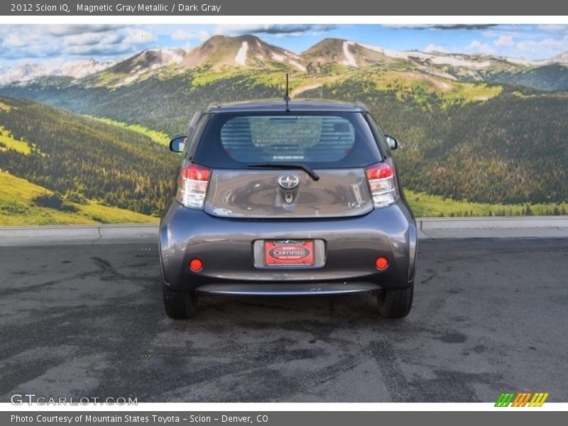 Magnetic Gray Metallic / Dark Gray 2012 Scion iQ