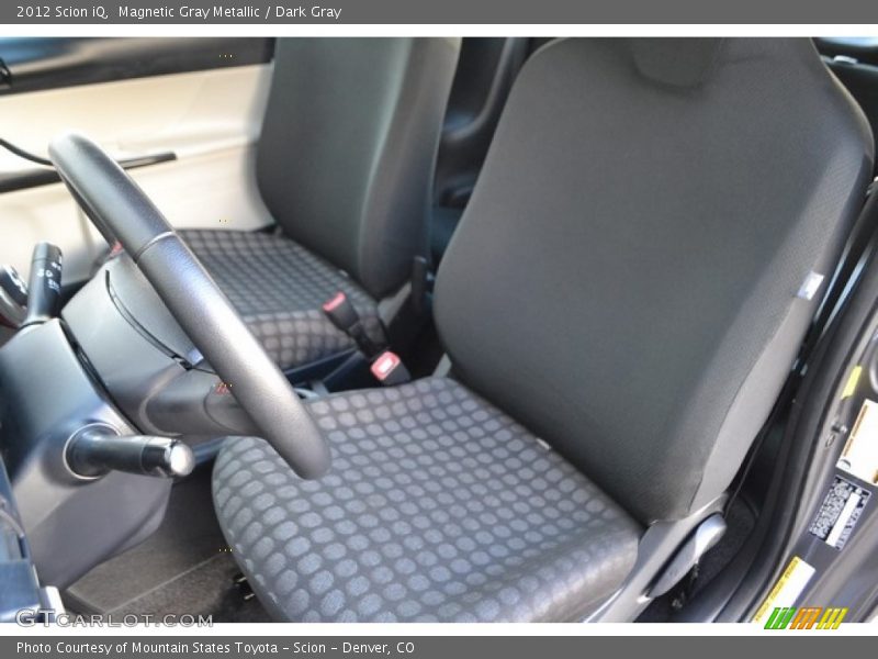 Magnetic Gray Metallic / Dark Gray 2012 Scion iQ
