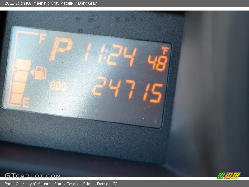Magnetic Gray Metallic / Dark Gray 2012 Scion iQ