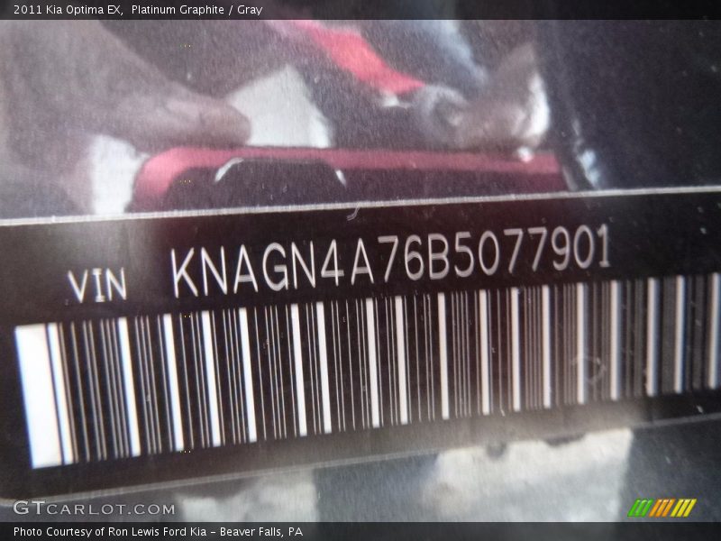 Platinum Graphite / Gray 2011 Kia Optima EX
