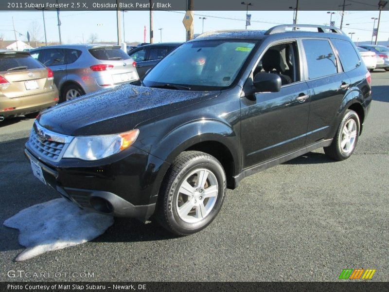 Obsidian Black Pearl / Black 2011 Subaru Forester 2.5 X