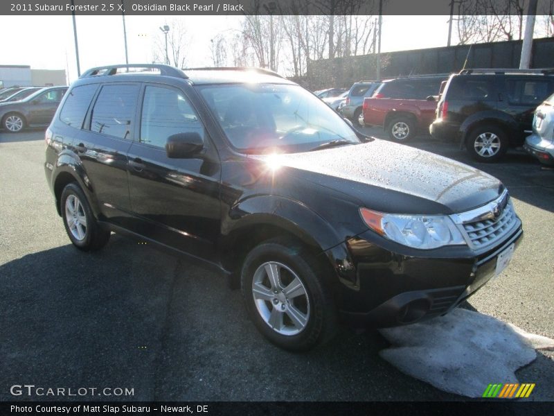 Obsidian Black Pearl / Black 2011 Subaru Forester 2.5 X