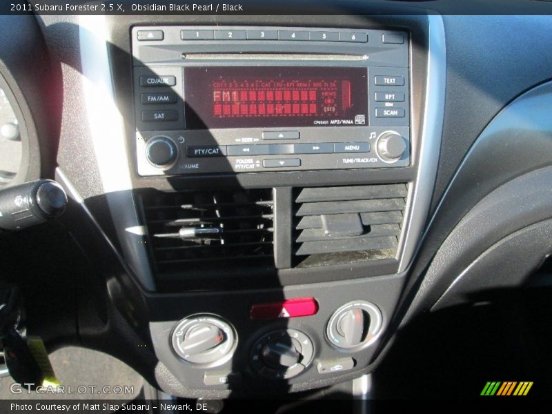 Obsidian Black Pearl / Black 2011 Subaru Forester 2.5 X